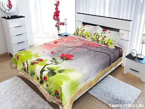 Покрывало 220x240 сатин-панно 180/5-09 артикул: 