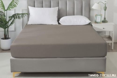 Простыня 160x200 сатин на резинке Tango SOHO BS1620-14 код4039