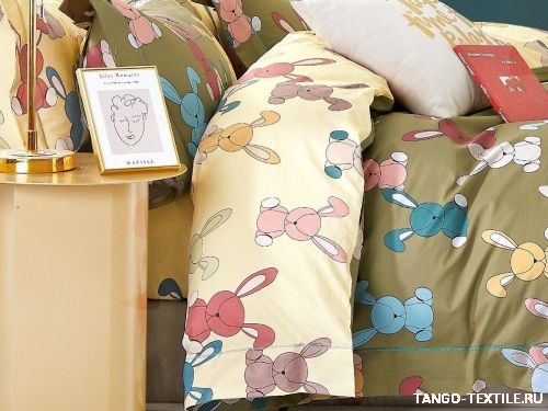 Постельное белье Cristelle Amante сатин AM-97 (зайчики) фото 2