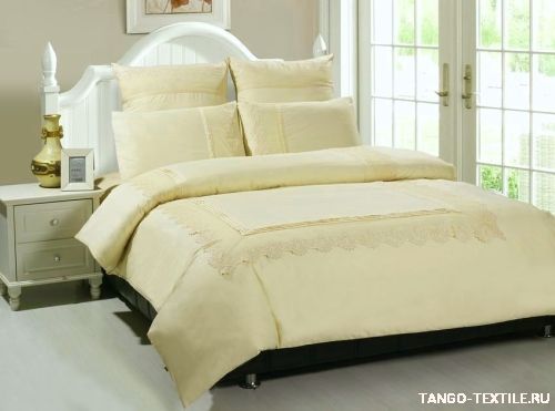 Постельное белье сатин с кружевом GIPUR GPR-03