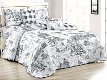 Покрывало 230x250 в стиле Patchwork PW444-88 новогоднее