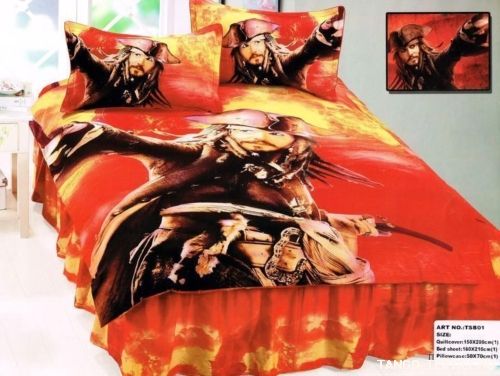 Постельное белье Капитан Джек Воробей сатин