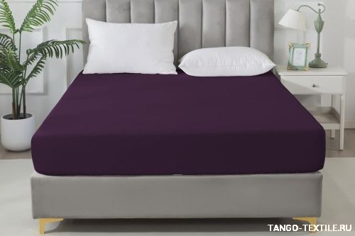Простыня 160x200 сатин на резинке Tango SOHO BS1620-253 код4039