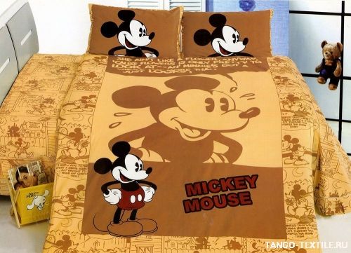 Постельное белье Mickey Mouse сатин