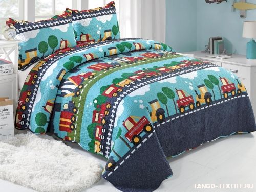 Покрывало 230x250 в стиле Patchwork PW333-199 в детскую комнату артикул: 