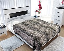 Меховое покрывало 160x220 Zarina brown