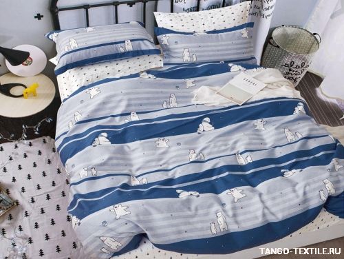 Постельное белье Tango Novella сатин TS-X221 Медведи и мёд