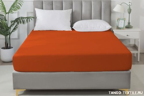 Простыня 160x200 сатин на резинке Tango SOHO BS1620-61 код4039