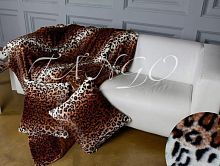 Меховое покрывало 160x220  Леопард-22