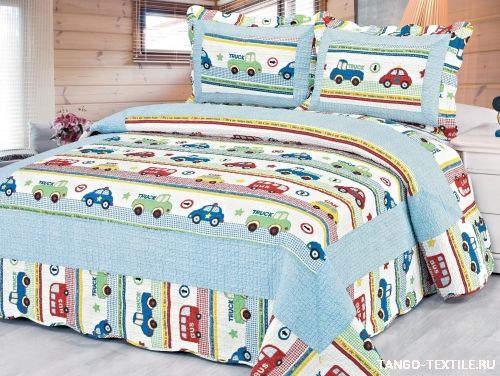 Покрывало 230x250 в стиле Patchwork PW333-198 в детскую комнату артикул: 