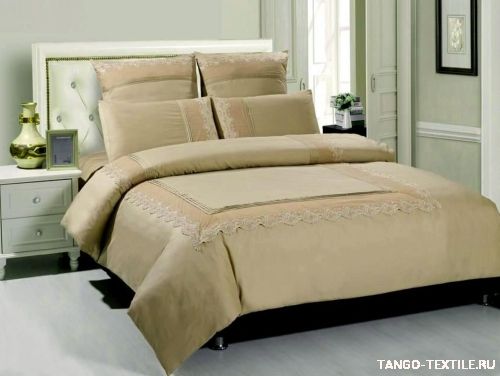 Постельное белье сатин с кружевом GIPUR GPR-02