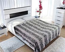 Меховое покрывало 160x220  Zarina black