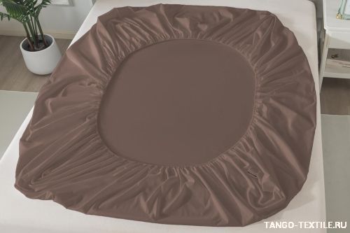 Простыня 160x200 сатин на резинке Tango SOHO BS1620-402 код4039 фото 2