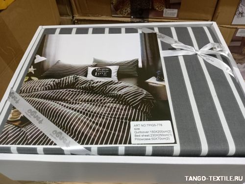 Постельное белье Twill сатин TPIG-778 (серый) фото 2