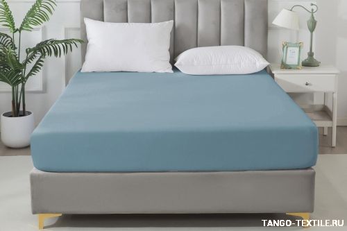 Простыня 160x200 сатин на резинке Tango SOHO BS1620-455 код4039