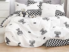 Постельное белье Twill сатин TPIG-1757 (мишка в клетку)