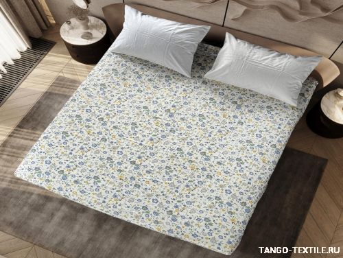 Простыня 160x200 сатин на резинке Tango Satelite SAT1620-29 код4035