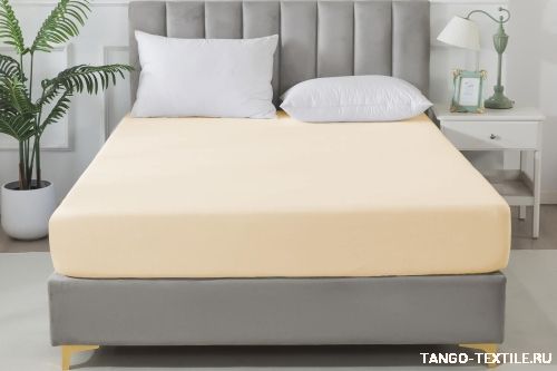 Простыня 160x200 сатин на резинке Tango SOHO BS1620-39 код4039