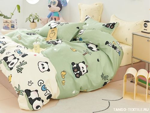 Постельное белье Twill сатин TPIG-2057 с пандой