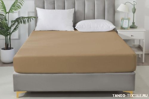 Простыня 160x200 сатин на резинке Tango SOHO BS1620-73 код4039