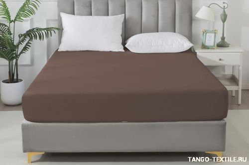 Простыня 160x200 сатин на резинке Tango SOHO BS1620-402 код4039